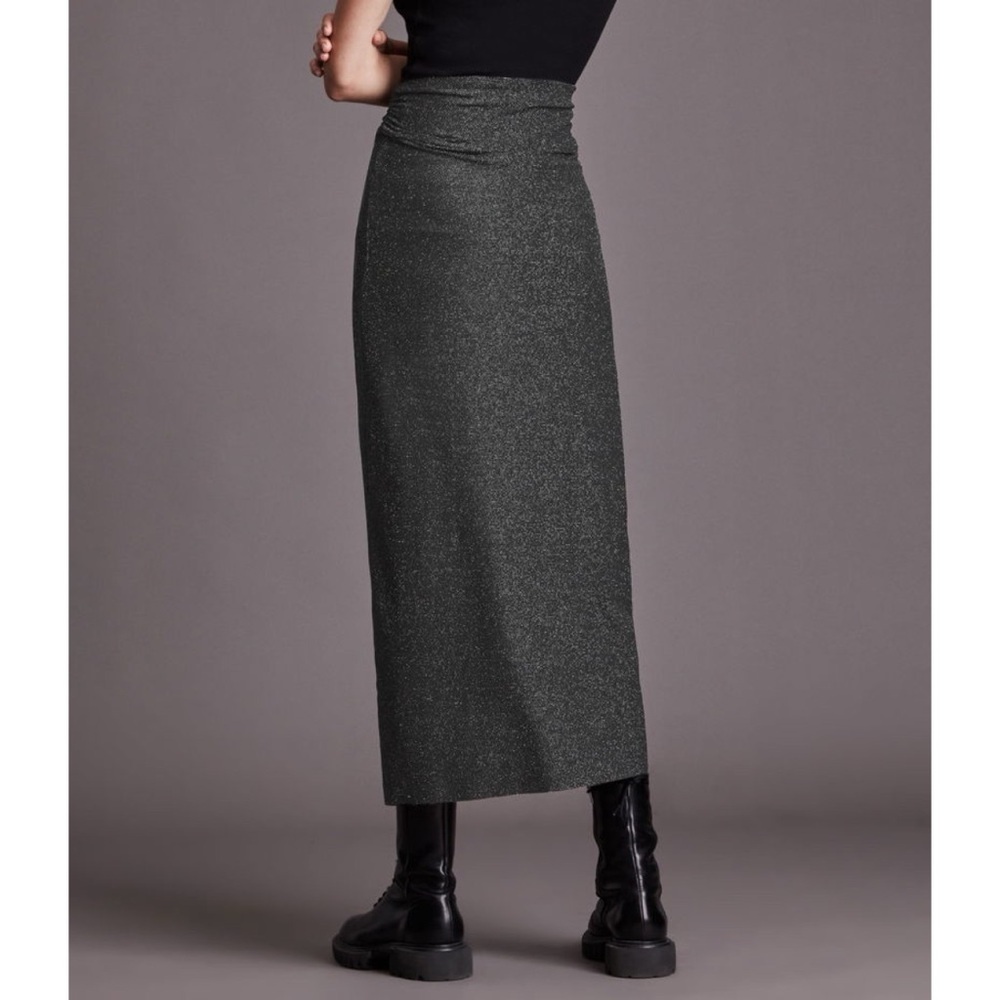 AllSaints Sami Metallic Skirt - Size US 2 - Picture 5 of 16